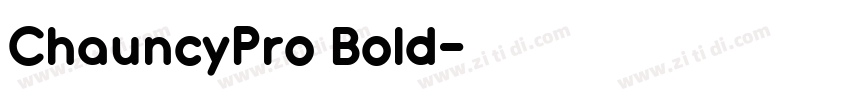 ChauncyPro Bold字体转换